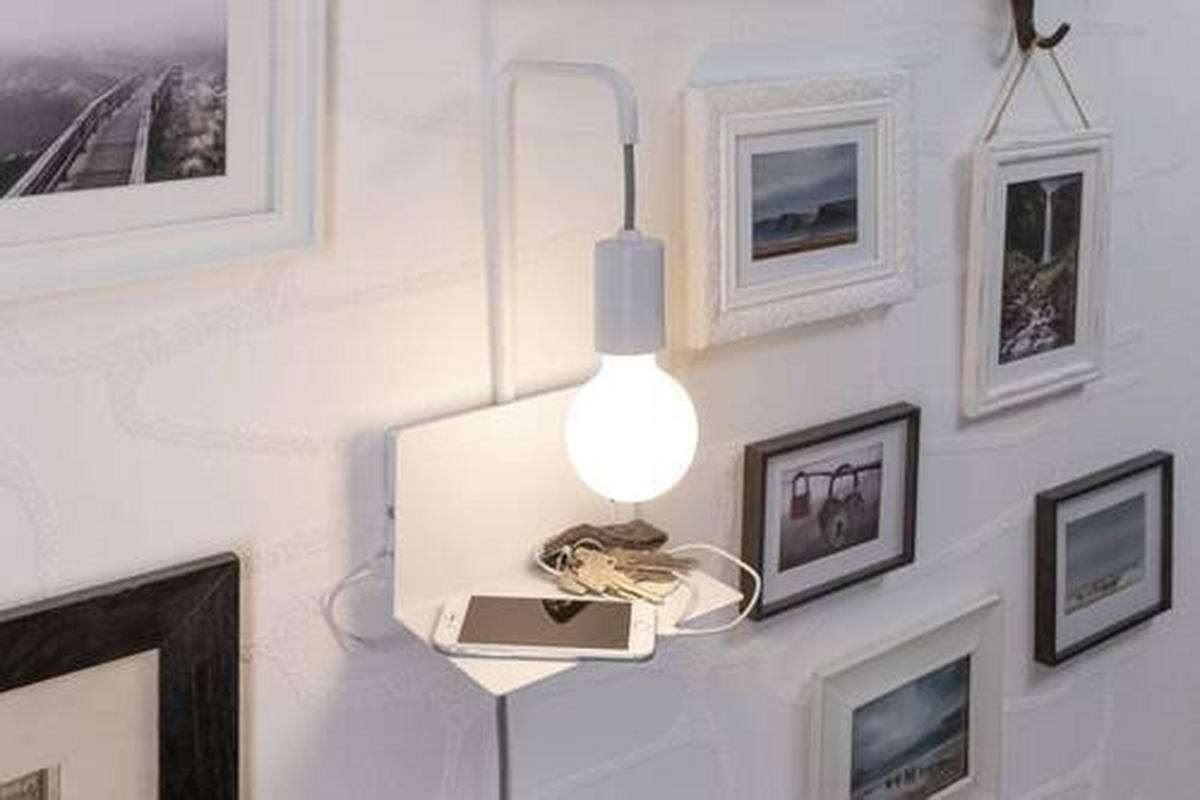 LED-WANDLEUCHTE 20/35 cm   - Weiß, Basics, Metall (20/35cm) - Paulmann