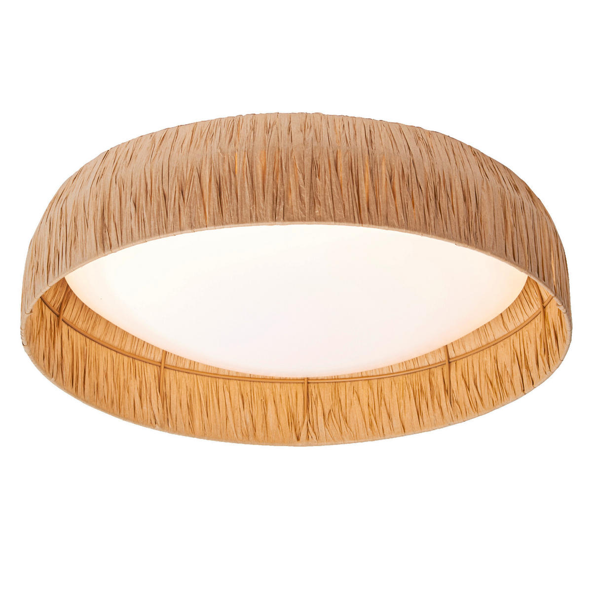 LED-DECKENLEUCHTE 50/13 cm   - Braun, Natur, Naturmaterialien/Metall (50/13cm) - Ledvance