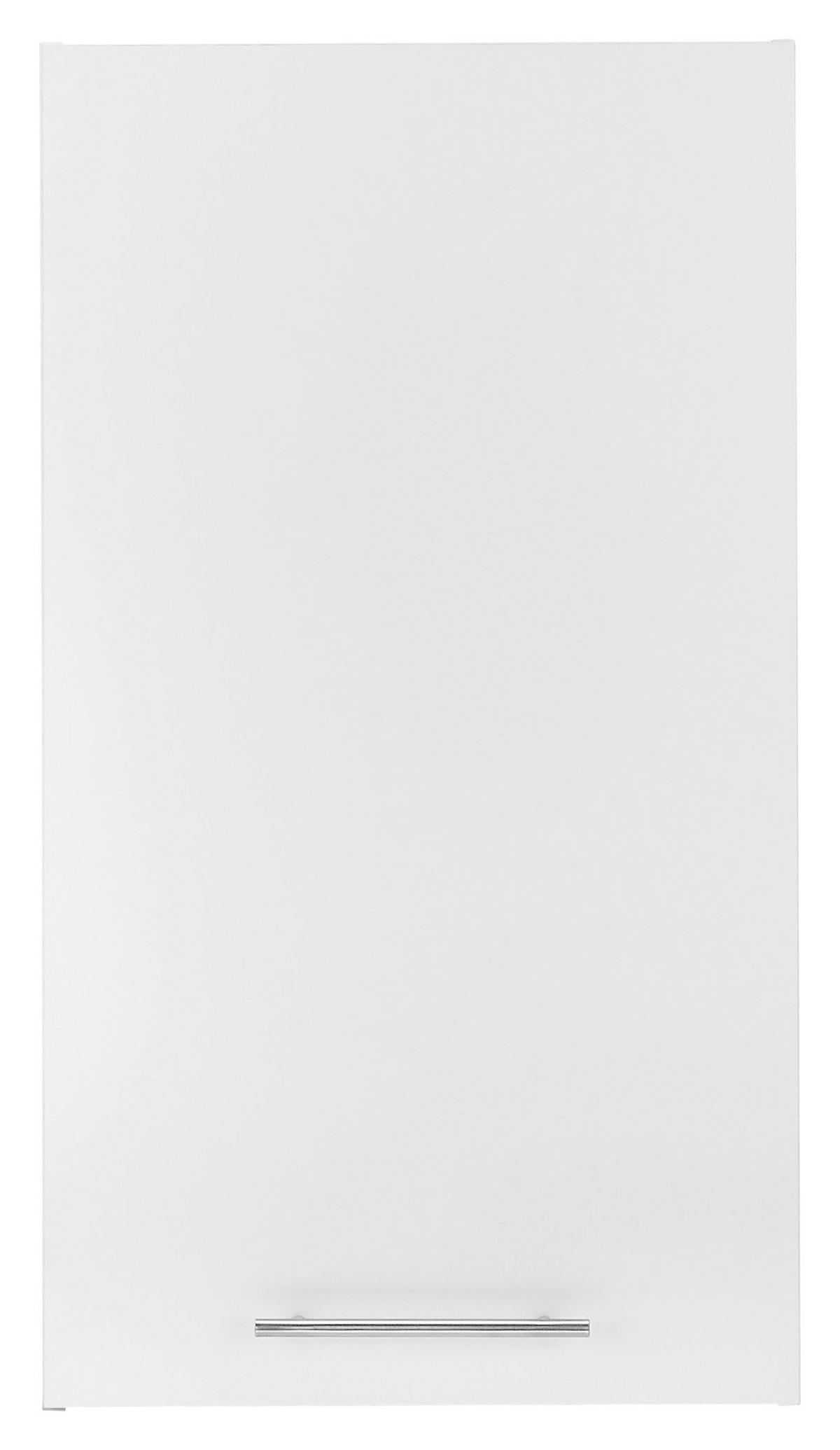 AUFSATZSCHRANK 50/90/31 cm   - Chromfarben/Weiß, Design, Holzwerkstoff/Metall (50/90/31cm)