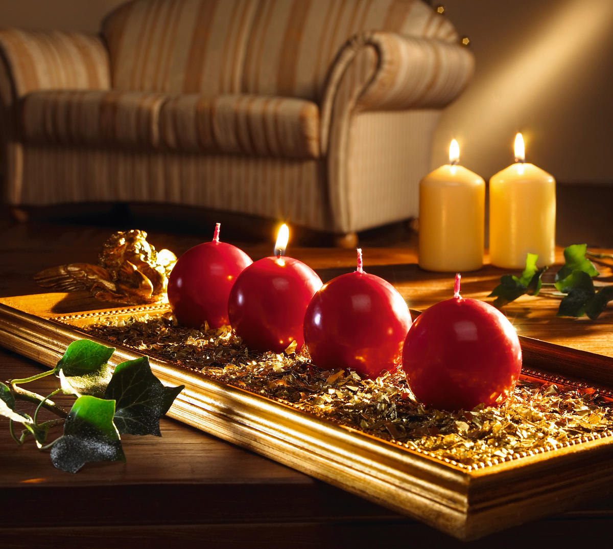 KERZE - Rosa, Basics, Naturmaterialien (8/5,4/5,7cm)