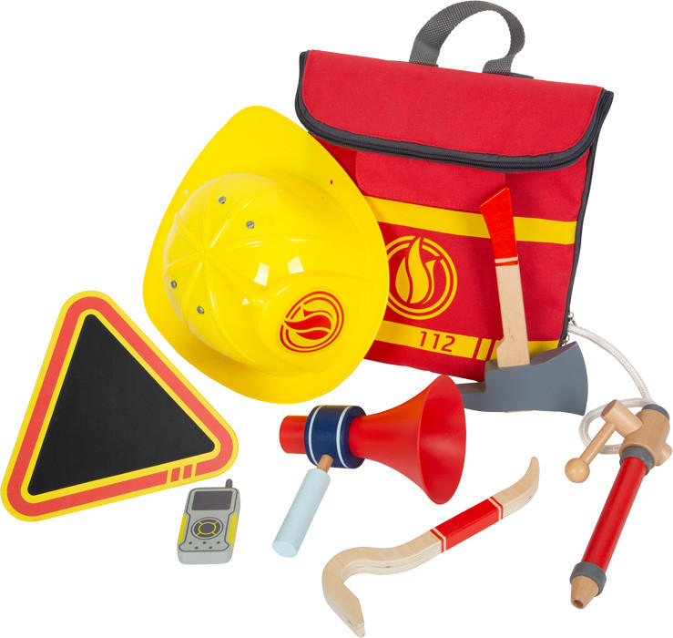 small foot Feuerwehrrucksack Mehrfarbig 26x36x16 cm