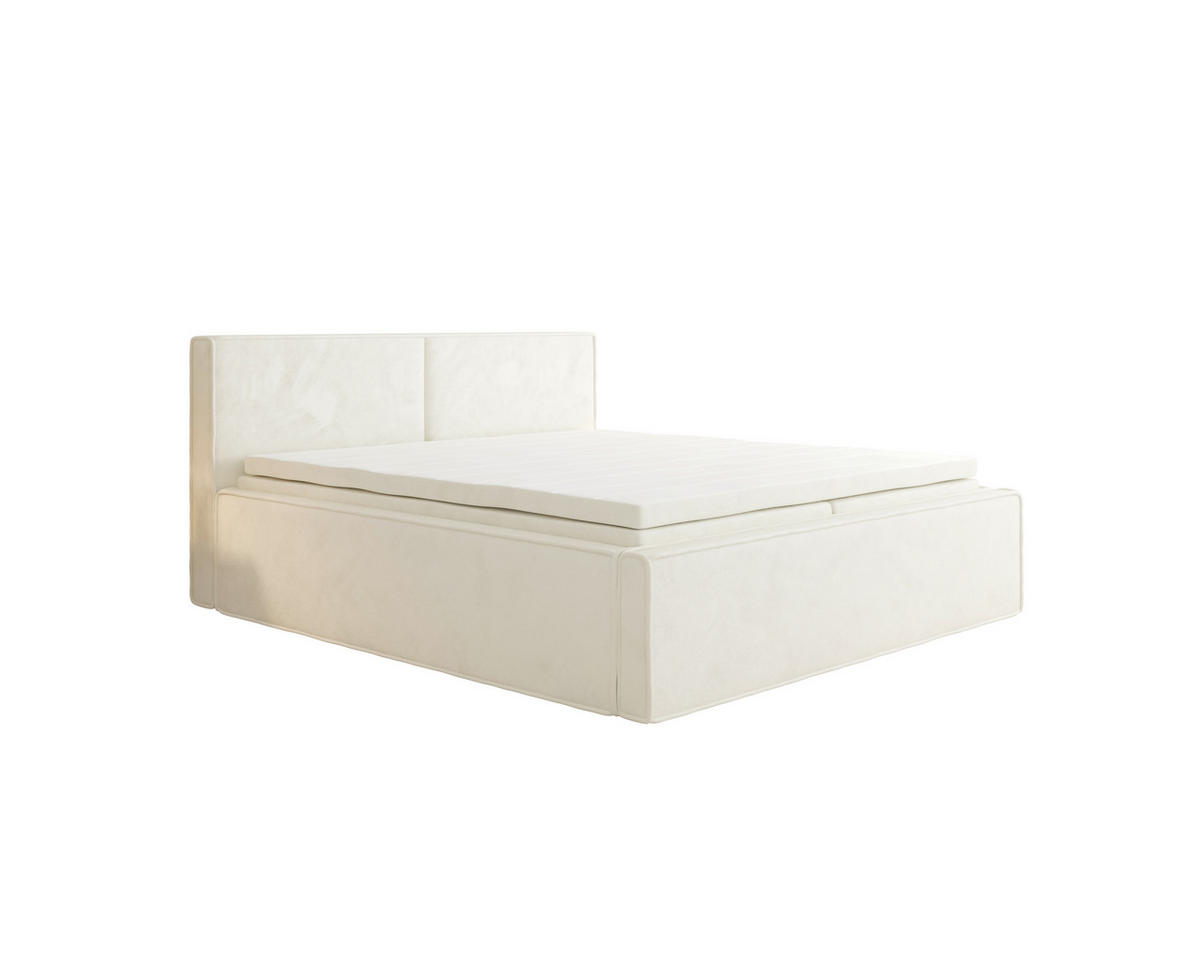 BOXBETT 180/200 cm  in Beige  - Beige, MODERN, Textil (180/200cm) - MID.YOU