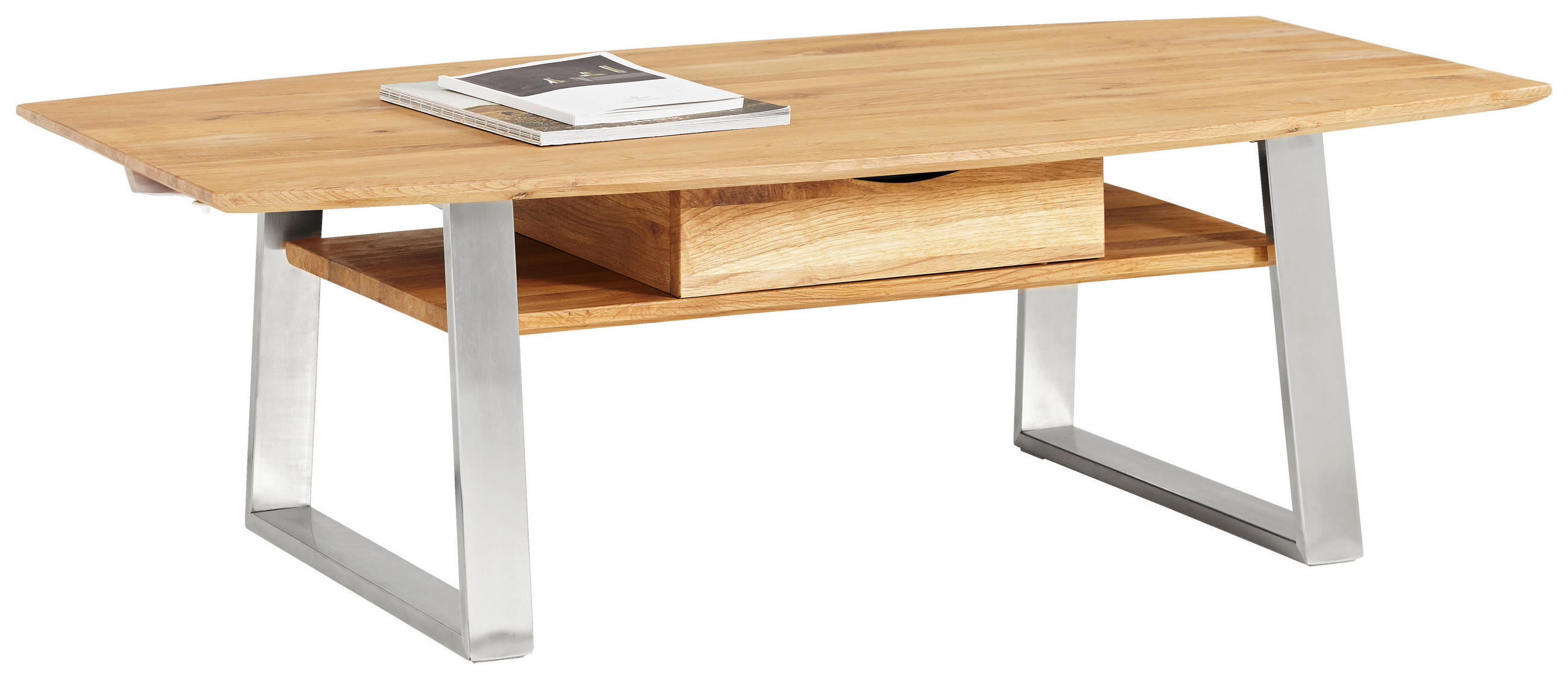 Couchtisch in Holz, Metall 100/60/35 cm