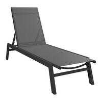 LEŽALJKA  antracit  metal, tekstil      - antracit, Design, metal/tekstil (55/92/164cm) - Ambia Garden