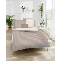 POSTELJNINA Eternity Combo 140/200 cm bombažni flanel barve kapučina  - barve kapučina, Konvencionalno, tekstil (140/200cm) - Kaeppel