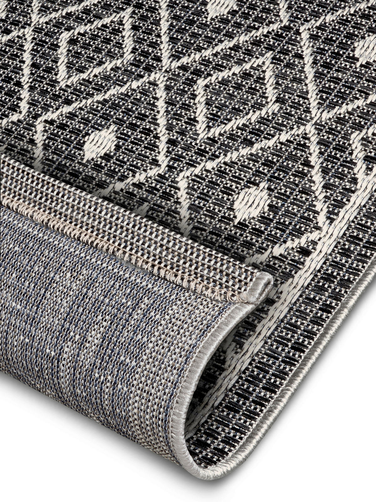 OUTDOORTEPPICH 63/120 cm Clyde Grau, Beige  - Beige/Grau, Design, Kunststoff (63/120cm)