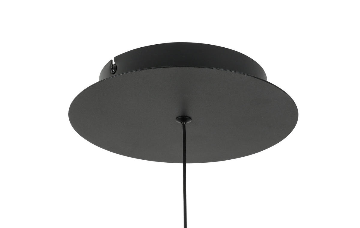 LED LUSTER  23/215 cm      - boja hroma/crna, Dizajnerski, staklo/metal (23/215cm) - Dieter Knoll