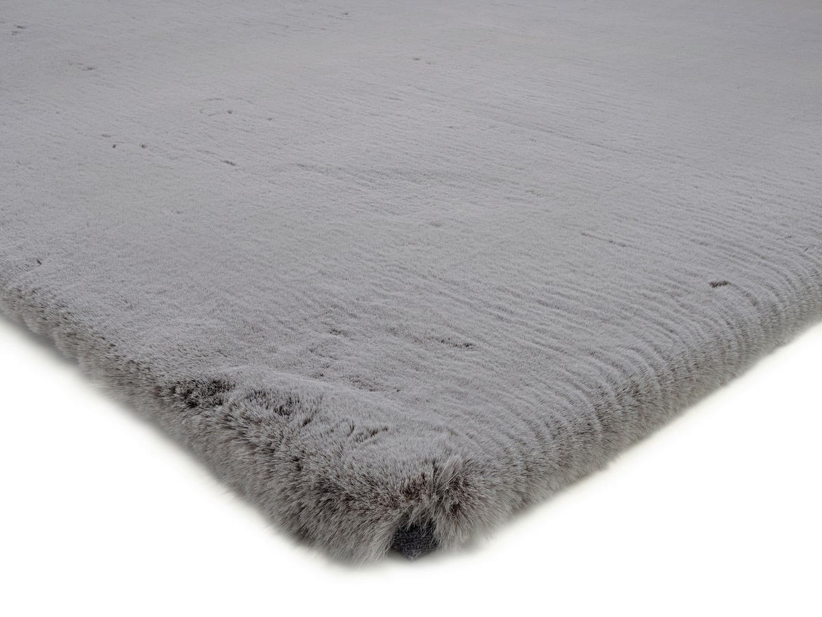 HOCHFLORTEPPICH 70/130 cm Nuvola - Exklusiv Dunkelgrau  - Dunkelgrau, Basics, Textil (70/130cm) - Novel