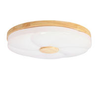 LED-DECKENLEUCHTE 39/39/7.5 cm   - Eichefarben/Weiß, Natur, Kunststoff/Metall (39/39/7.5cm)