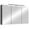 SPIEGELSCHRANK 100/60/20 cm  - Anthrazit, MODERN, Glas/Holzwerkstoff (100/60/20cm) - MID.YOU