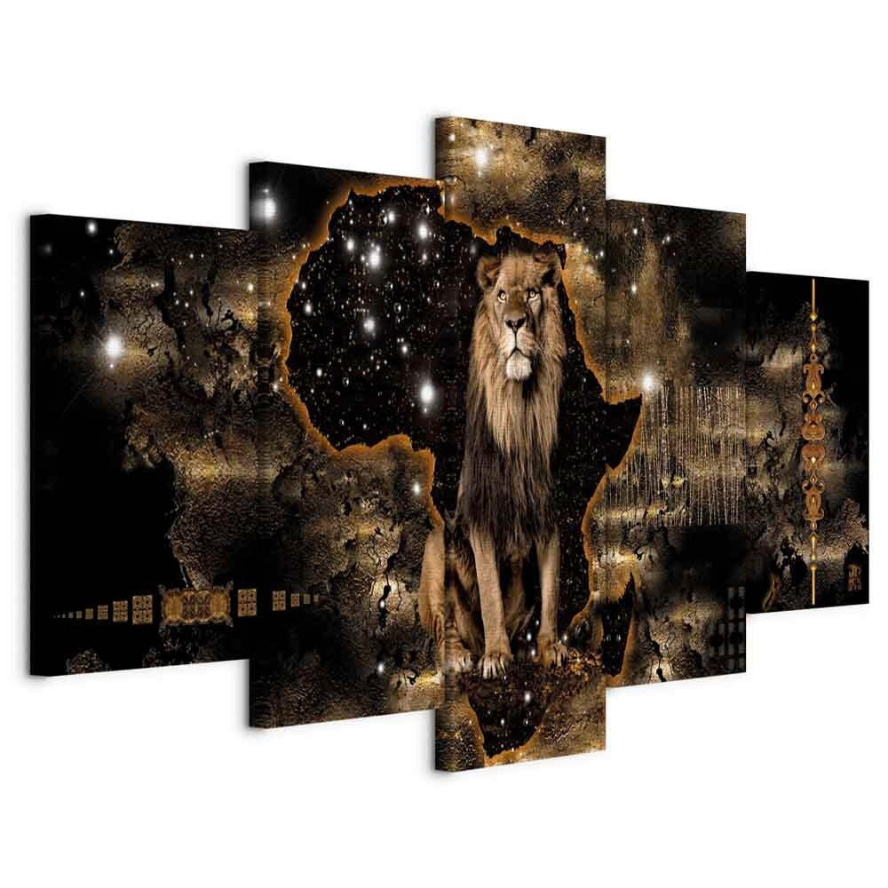 artgeist Leinwandbild Braun, Schwarz 200x100x1.2 cm