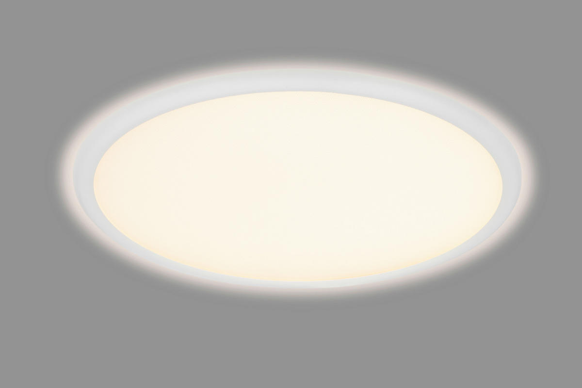 LED-DECKENLEUCHTE Arcalis 45/5,2 cm  - Weiß, Design, Kunststoff/Metall (45/5,2cm) - Novel