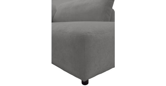ECKSOFA  in Chenille Grau  307/224 cm  - Schwarz/Grau, KONVENTIONELL, Kunststoff/Textil (307/224cm) - Hom`in
