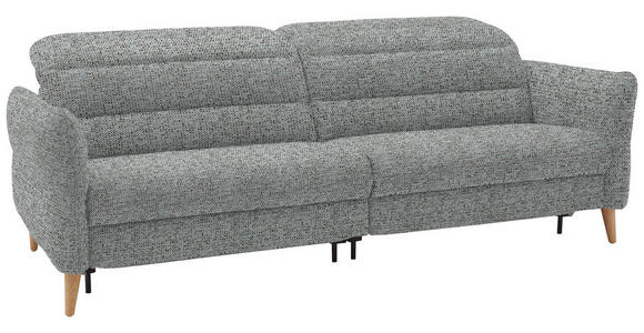 2-SITZER-SOFA in Webstoff Pastellblau  - Eiche Bianco/Pastellblau, Design, Holz/Textil (234-262/84/112cm) - Dieter Knoll