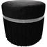 HOCKER in Holz, Textil Schwarz, Silberfarben - Silberfarben/Schwarz, Design, Holz/Textil (40/40cm) - Ambia Home HOCKER in Holz, Textil Schwarz, Silberfarben - Silberfarben/Schwarz, Design, Holz/Textil (40/40cm) - Ambia Home