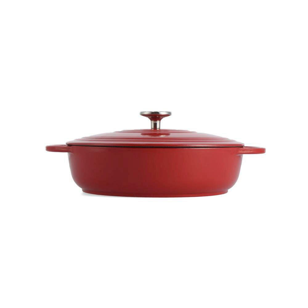 PLITKA ŠERPA  4 l  - crvena, Osnovno, metal (28cm)