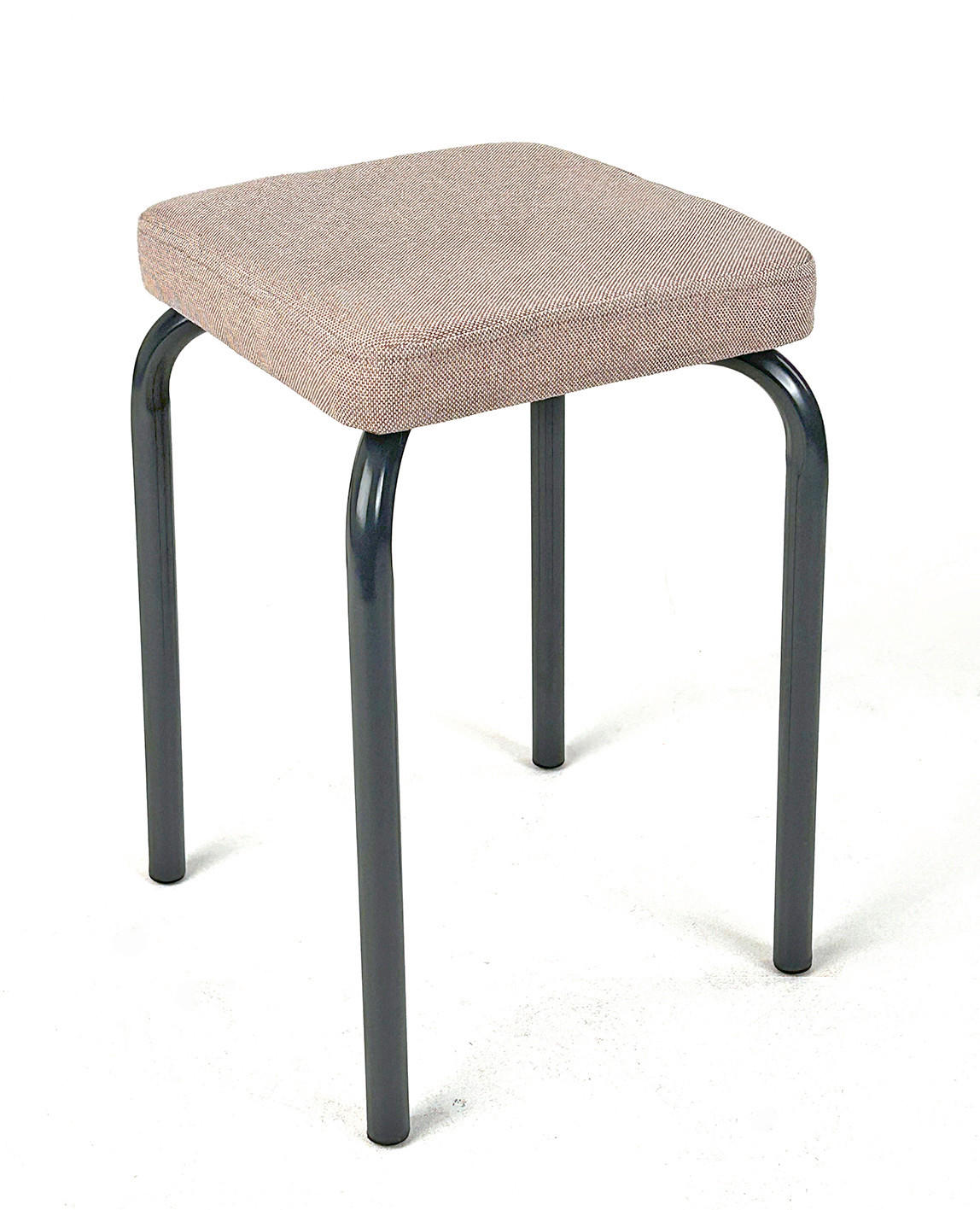 STAPELHOCKER Flachgewebe Anthrazit, Kaschmir  - Kaschmir/Anthrazit, Design, Textil/Metall (36/49/36cm) - Carryhome