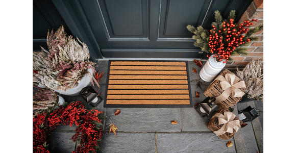 KOKOSMATTE 45/75 cm Mix Mats - Hellbraun/Schwarz, Basics, Naturmaterialien/Kunststoff (45/75cm) - Esposa