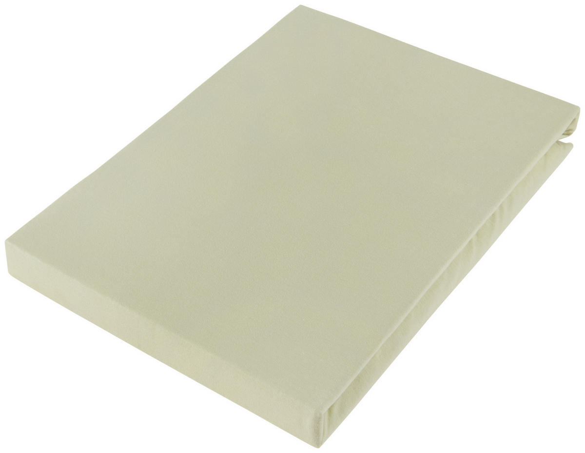 SPANNLEINTUCH 180-200/200 cm Jersey  - Hellgrün, Basics, Textil (180-200/200cm) - Novel