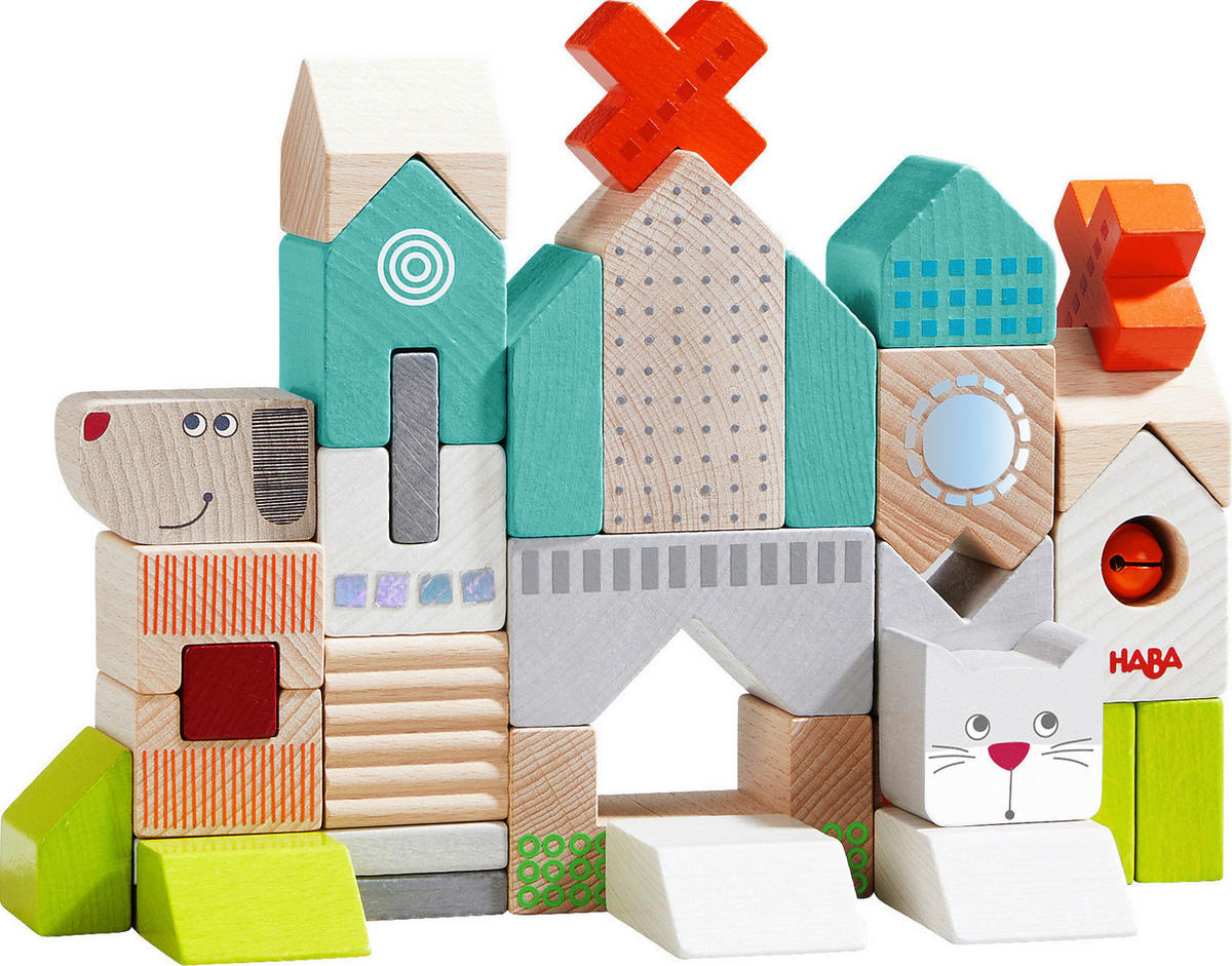 BAUSTEINE - Multicolor, Basics, Holz/Metall - Haba