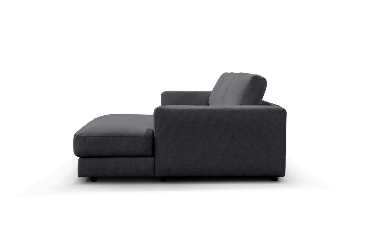 ECKSOFA VIGO Graphitfarben  - Schwarz/Graphitfarben, Design, Textil (303/172cm) - MID.YOU