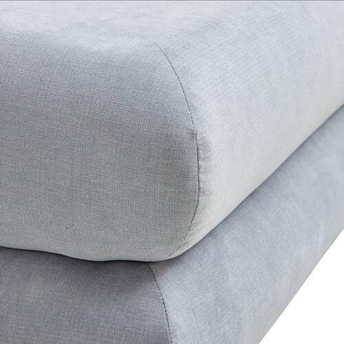 SCHLAFSOFA in Mikrofaser Hellblau  - Chromfarben/Hellblau, Design, Kunststoff/Textil (196/74/90cm) - Carryhome