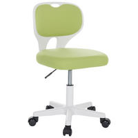 JUGENDDREHSTUHL  in Flachgewebe Weiß, Grün  - Weiß/Grün, Basics, Kunststoff/Textil (52/73/52cm) - MID.YOU