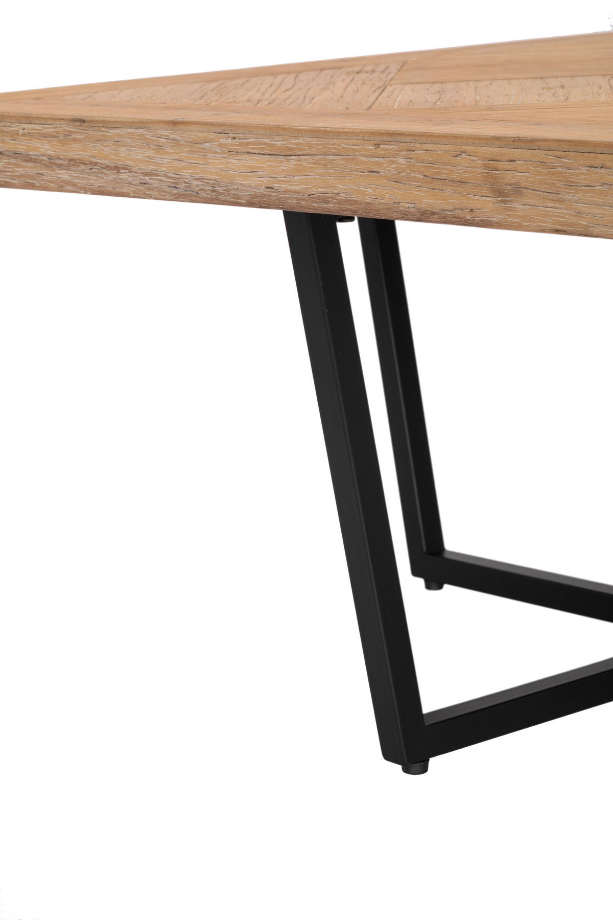 COUCHTISCH Tanne furniert quadratisch Naturfarben, Schwarz  - Schwarz/Naturfarben, Design, Holz/Holzwerkstoff (118/45/78cm) - P & B