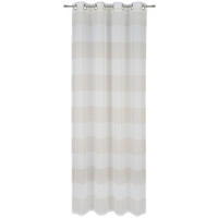 ÖSENSCHAL Hendrik halbtransparent 140/245 cm   - Beige, Design, Textil (140/245cm) - Esposa