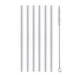 TRINKHALMSET - Klar, Basics, Glas (20cm) - Novel