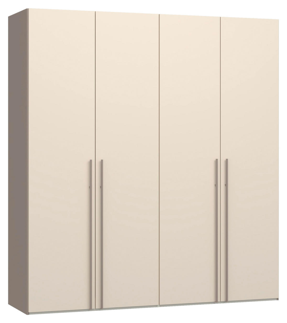 DREHTÜRENSCHRANK 203/220/59 cm,  in Kaschmir, Hellbraun, 4-türig  - Hellbraun/Kaschmir, Design, Holzwerkstoff/Metall (203/220/59cm) - Jutzler