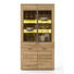 VITRINE in massiv Kernbuche Buchefarben - Silberfarben/Buchefarben, Design, Glas/Holz (100/198/40cm) - Linea Natura VITRINE in massiv Kernbuche Buchefarben - Silberfarben/Buchefarben, Design, Glas/Holz (100/198/40cm) - Linea Natura