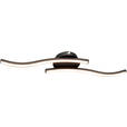 LED-DECKENLEUCHTE 55,5/12/7 cm   - Schwarz, Basics, Kunststoff/Metall (55,5/12/7cm) - Novel