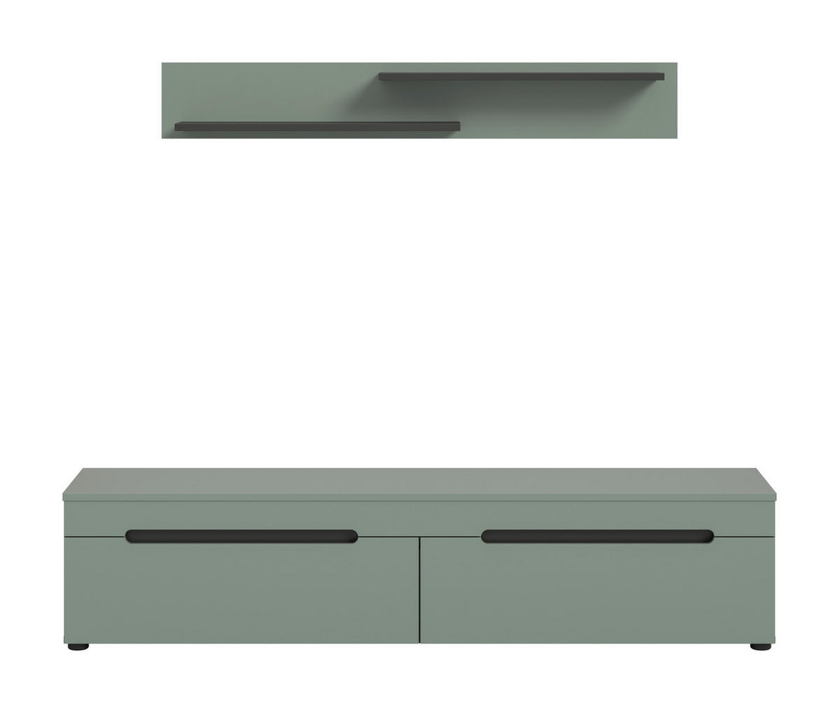 TV-SZEKRÉNY 170/38/33 cm  - fekete, Design, műanyag/faalapú anyag (170/38/33cm) - Livetastic