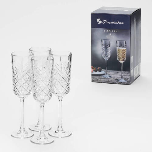 GLASSET Timeless 4 delar  - klar, Klassisk, glas (18,6/10/27,50cm) - Van Well