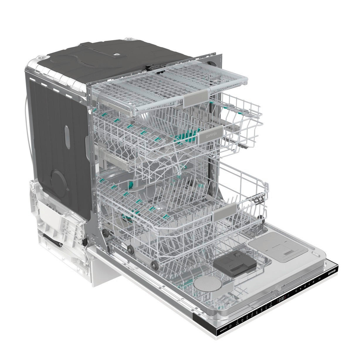 GESCHIRRSPÜLER GV693C60UVAD  - Schwarz, Basics, Kunststoff/Metall (59,8/81,6/55,5cm) - Gorenje