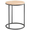 BEISTELLTISCH in Holz, Metall 39/39/51 cm  - Wildeiche/Schwarz, Design, Holz/Metall (39/39/51cm) - Johann Jakob