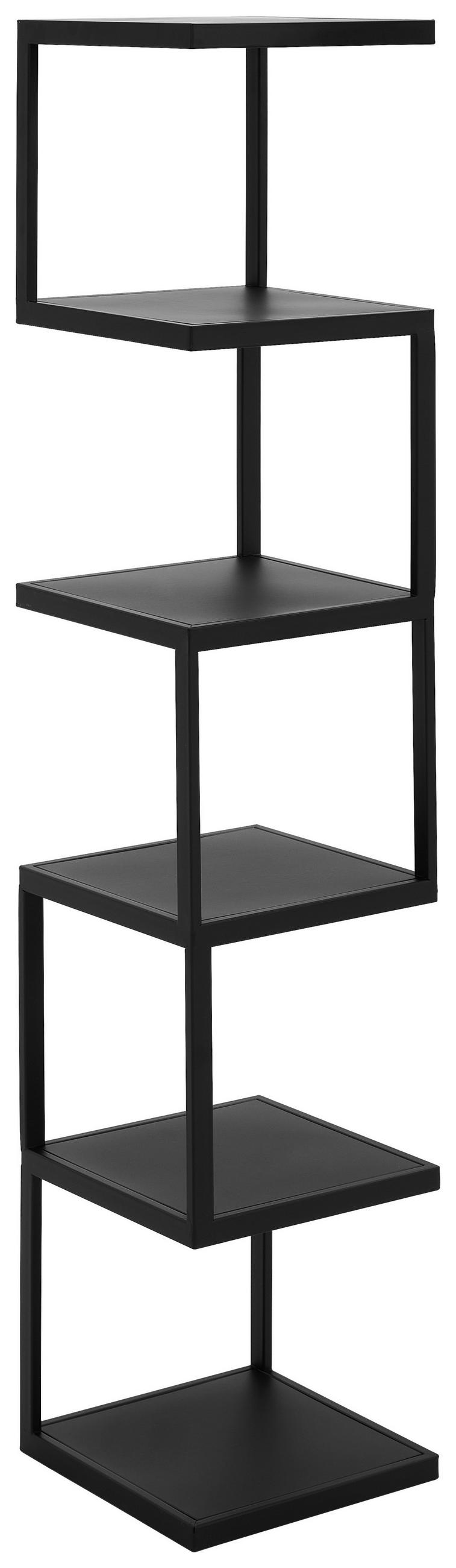 E-shop Carryhome REGÁL, čierna, železo, 25/119/25 cm