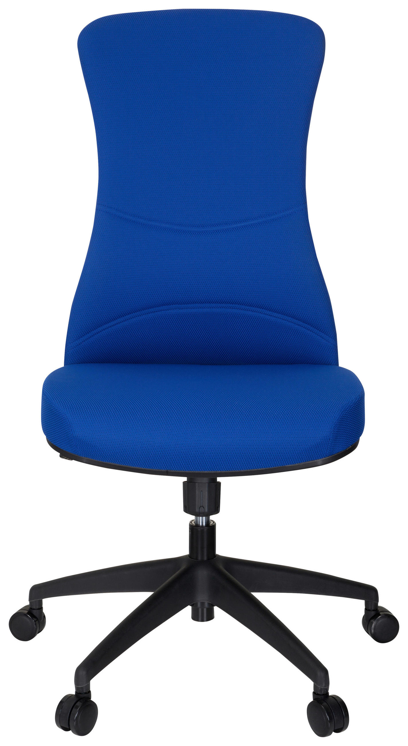 OTOČNÁ ŽIDLE, plochá tkanina, modrá, černá - modrá/černá, Moderní, textil/plast (54/116/65cm) - MID.YOU
