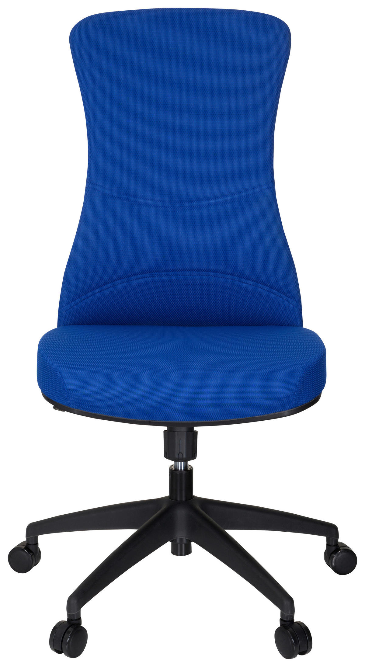 OTOČNÁ ŽIDLE, plochá tkanina, modrá, černá - modrá/černá, Moderní, textil/plast (54/116/65cm) - MID.YOU
