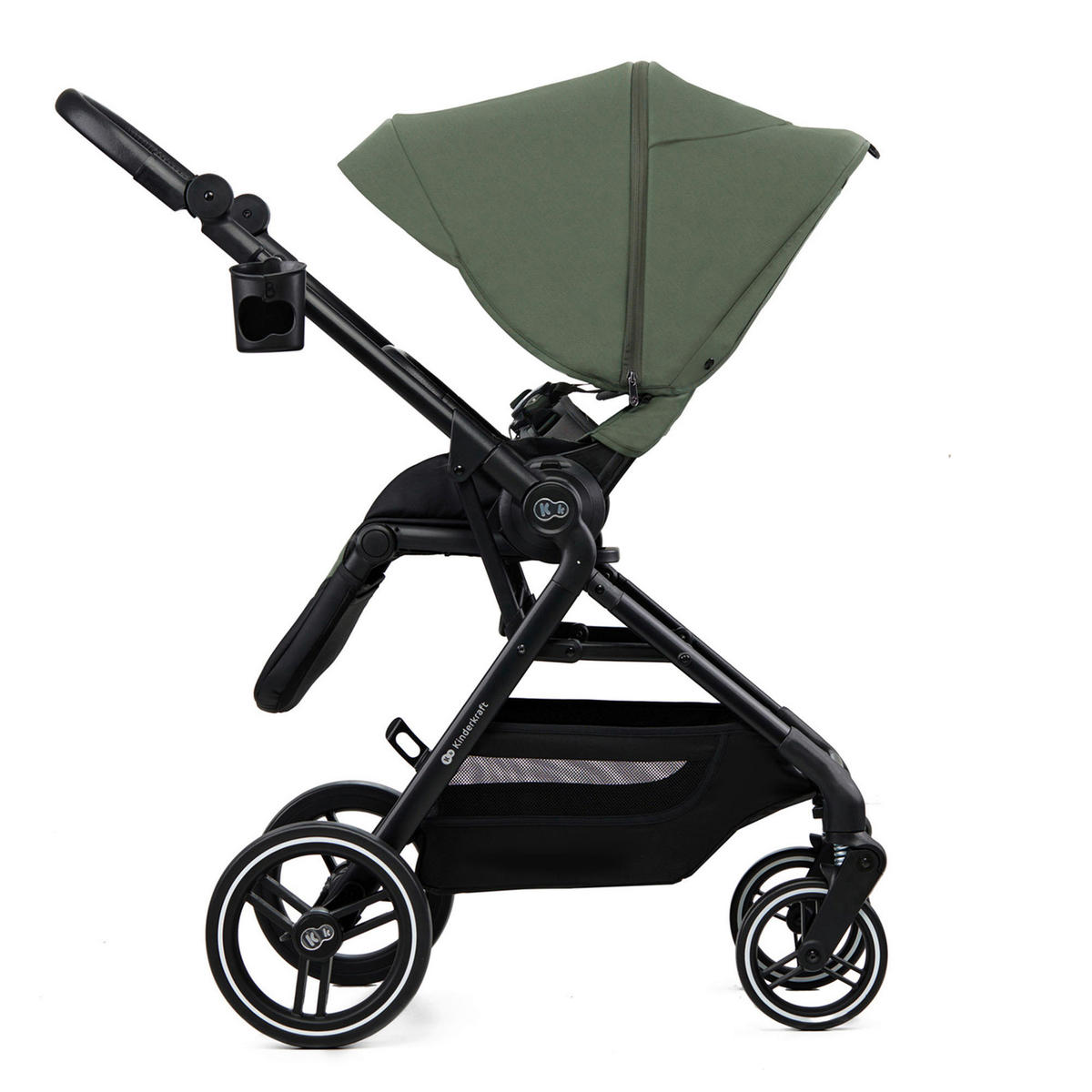 KINDERWAGEN Yoxi 3in1  - Olivgrün, Basics, Kunststoff (107/59/97cm) - Kinderkraft