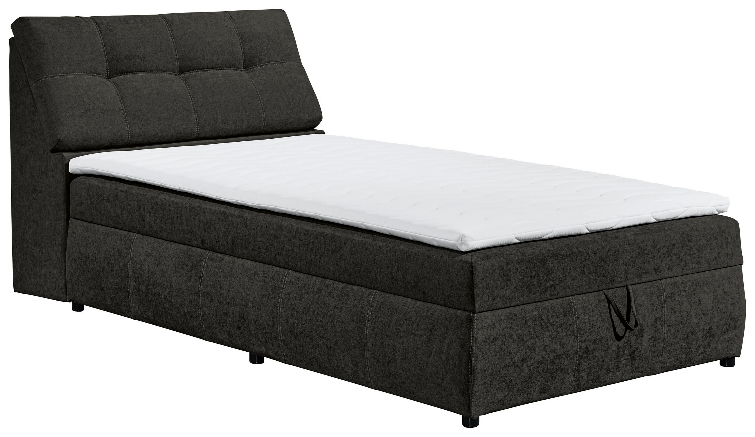 BOXBETT 120/200 cm  in Schwarz  - Schwarz, Design, Kunststoff/Textil (120/200cm) - Carryhome