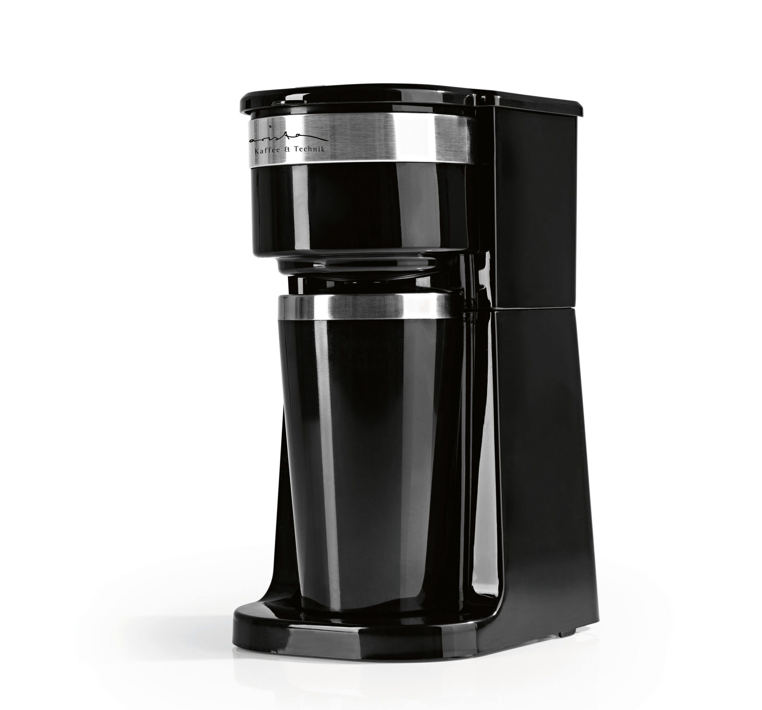 FILTERKAFFEEMASCHINE  - Silberfarben/Schwarz, Basics, Kunststoff/Metall (17,5/12,5/24,5cm)