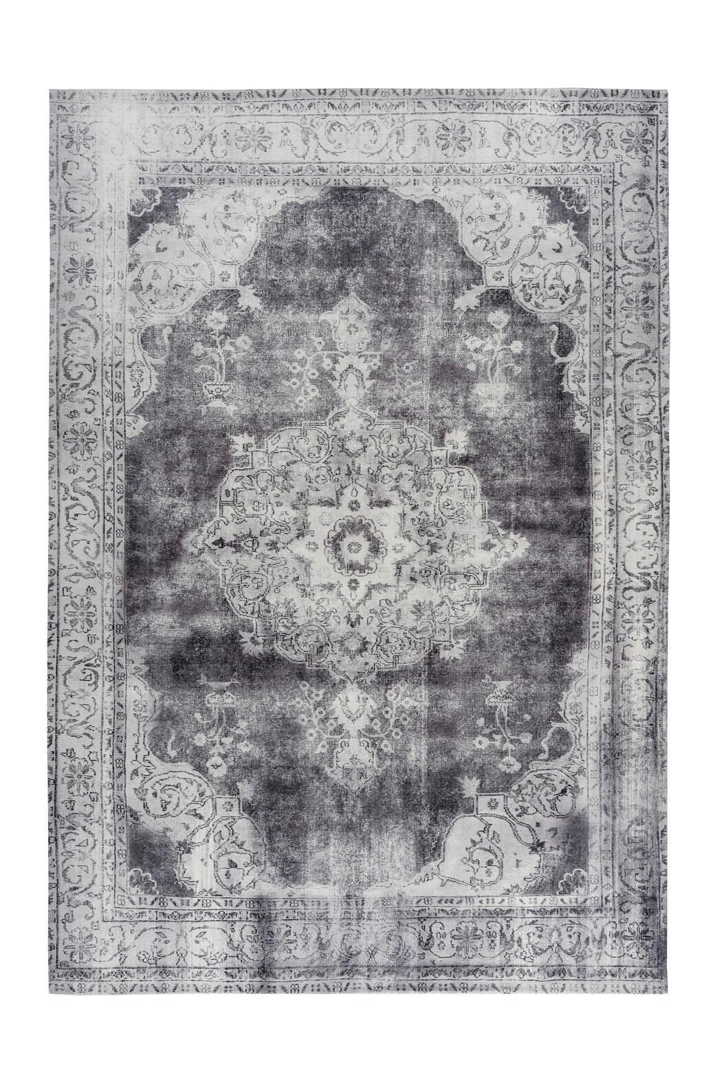 FLACHWEBETEPPICH 160/230 cm Vintage 8400 Hellgrau Hellgrau  - Hellgrau, KONVENTIONELL, Textil (160/230cm)
