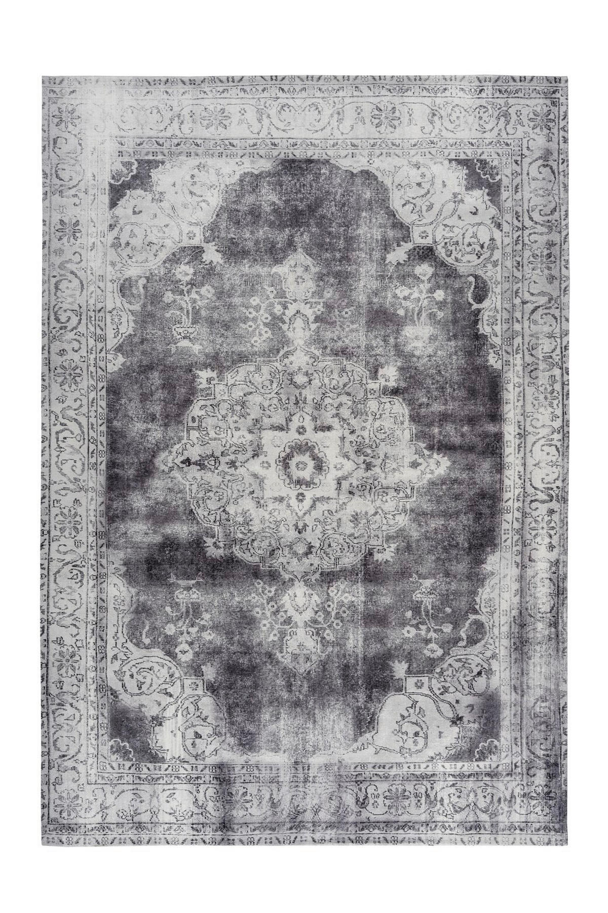 FLACHWEBETEPPICH 160/230 cm Vintage 8400 Hellgrau Hellgrau  - Hellgrau, KONVENTIONELL, Textil (160/230cm)
