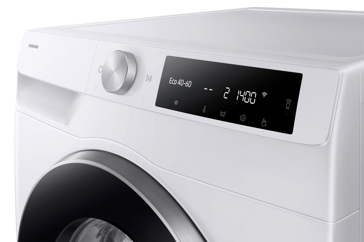 WASCHMASCHINE WW90DG6U85LEU3  - Weiß, Basics, Glas/Kunststoff (60/85/55cm) - Samsung