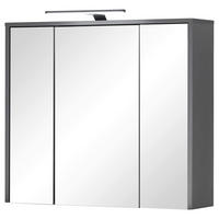 SPIEGELSCHRANK 80/70/20 cm  - Graphitfarben, Natur, Glas/Holzwerkstoff (80/70/20cm) - Xora