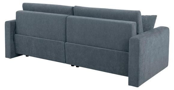 2-SITZER-SOFA in Chenille Blau  - Blau/Schwarz, KONVENTIONELL, Kunststoff/Textil (233/90/110cm) - Carryhome