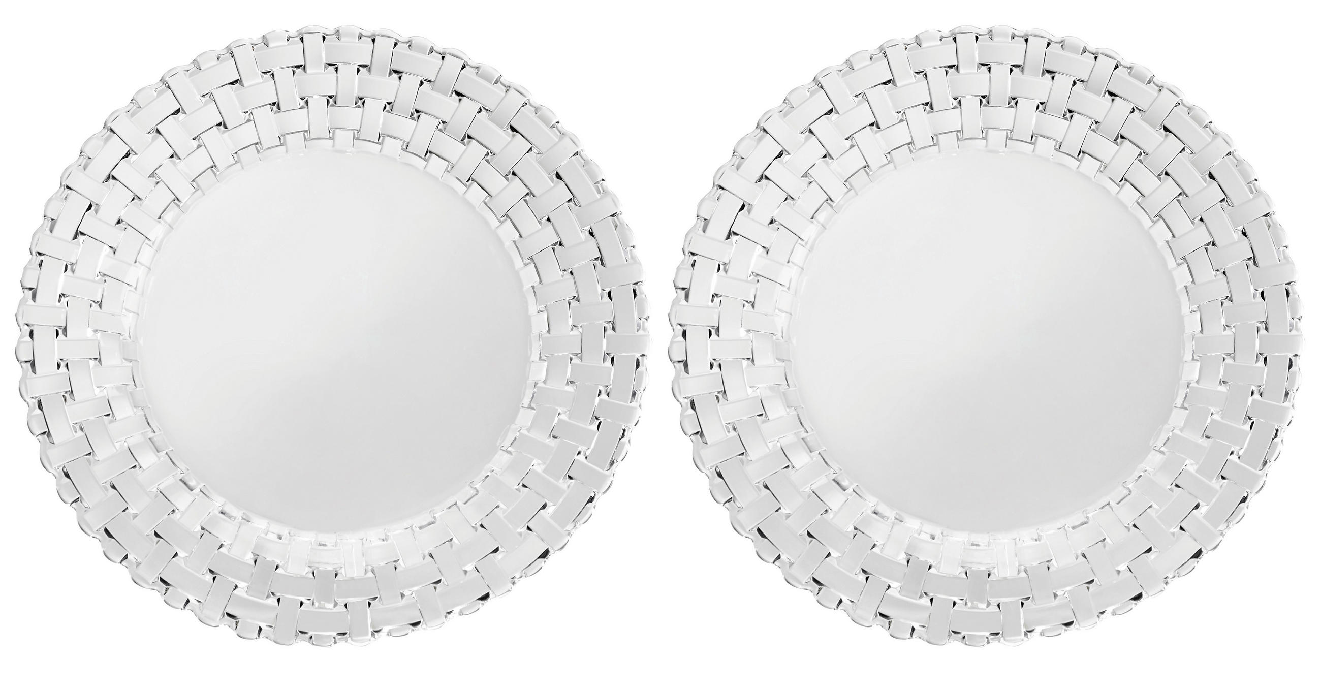 PLATZTELLER Glas 2-teilig  - Klar, Basics, Glas (32cm) - Nachtmann