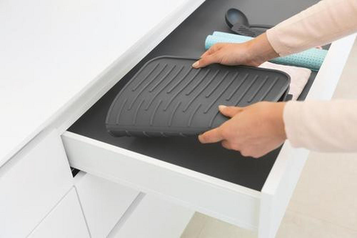ABTROPFMATTE  - Dunkelgrau, Design, Kunststoff (32,5/43,8/0,9cm) - Brabantia
